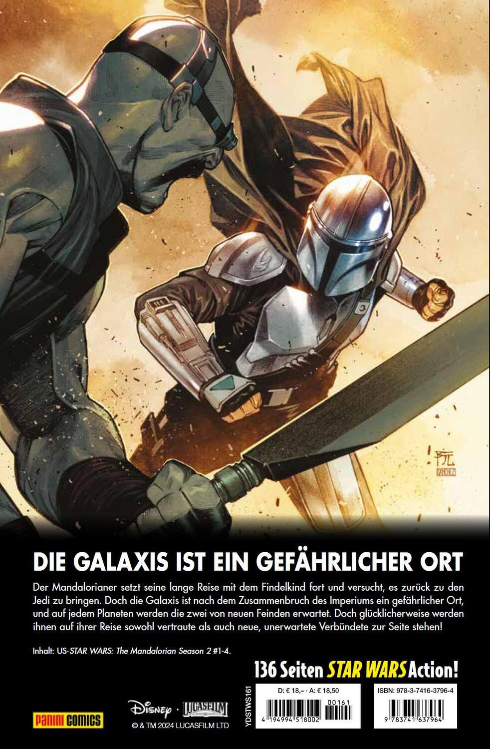 Rückseite: 9783741637964 | Star Wars Comics: The Mandalorian - Staffel 2 | Rodney Barnes (u. a.)