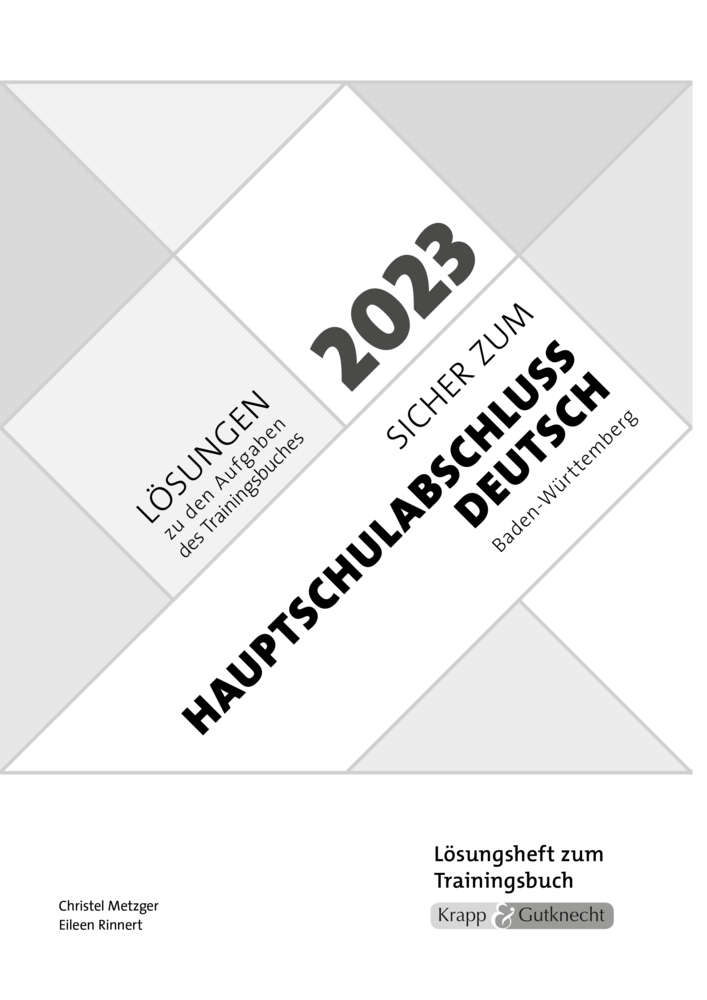 Cover: 9783963230684 | Sicher zum Hauptschulabschluss Deutsch Baden-Württemberg 2023 und 2024