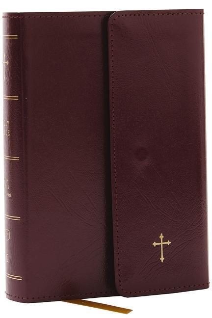 Cover: 9781400333448 | KJV Compact Bible w/ 43,000 Cross References, Burgundy Leatherflex...