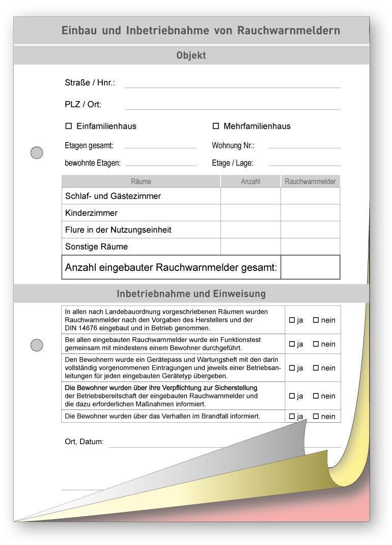 Bild: 4260340350098 | Rauchwarnmelder Gerätepass und Wartungsheft | Broschüre | Deutsch