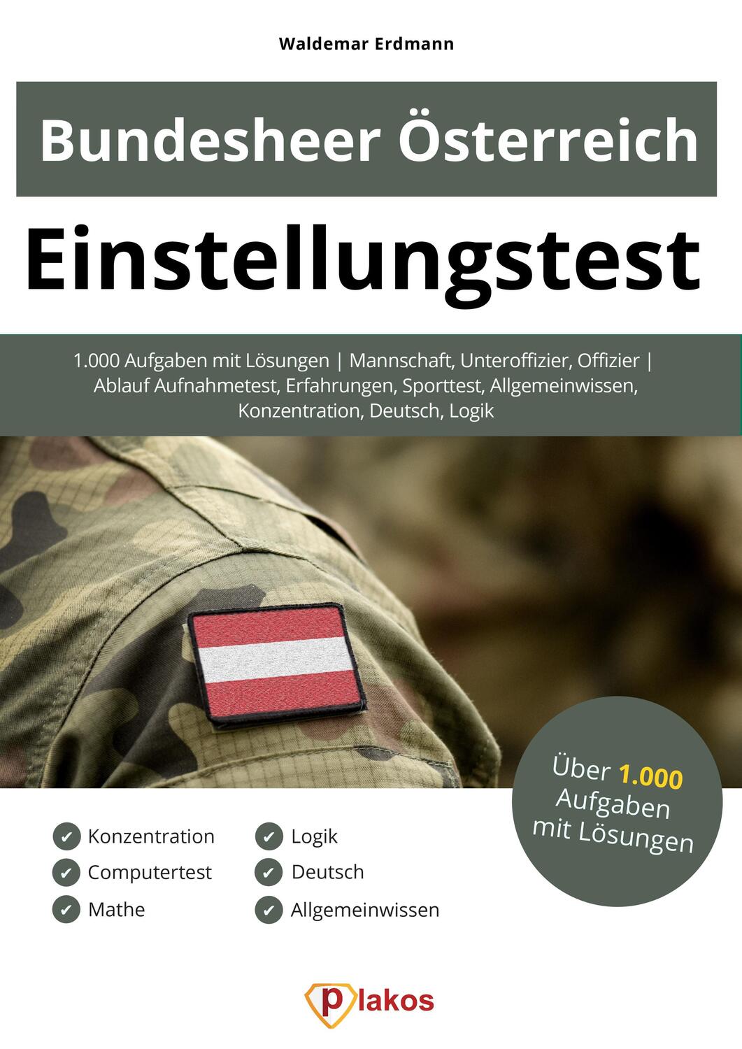 Cover: 9783948144364 | Einstellungstest Bundesheer Österreich | Waldemar Erdmann | Buch