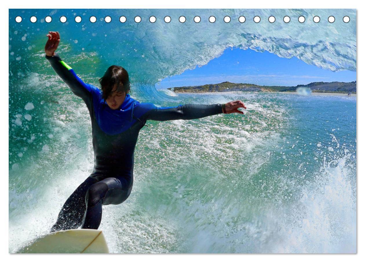 Bild: 9783435328505 | Surfen - die perfekte Welle (Tischkalender 2025 DIN A5 quer),...