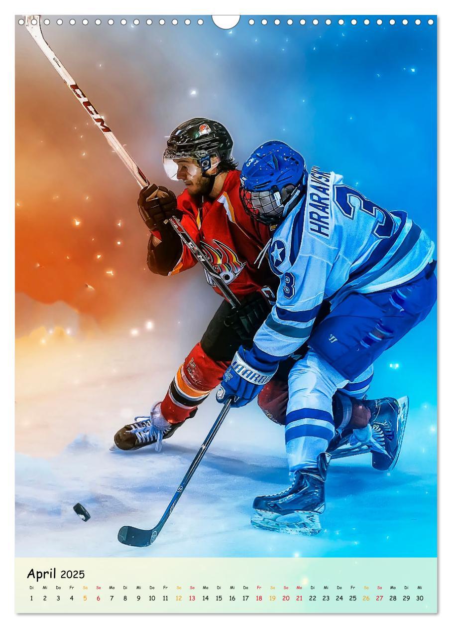 Bild: 9783435910670 | Eishockey Leidenschaft (Wandkalender 2025 DIN A3 hoch), CALVENDO...