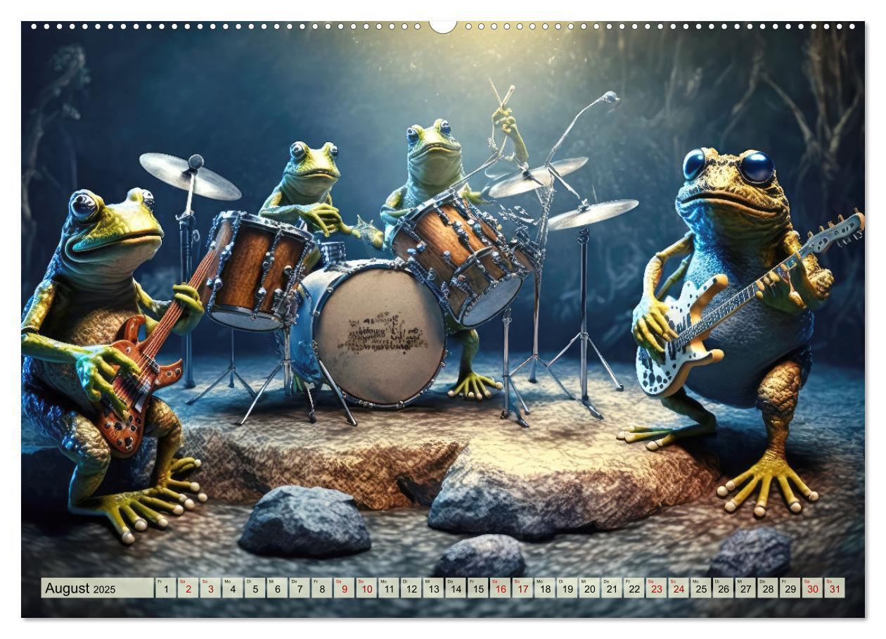 Bild: 9783383915970 | Frosch Konzert (Wandkalender 2025 DIN A2 quer), CALVENDO...