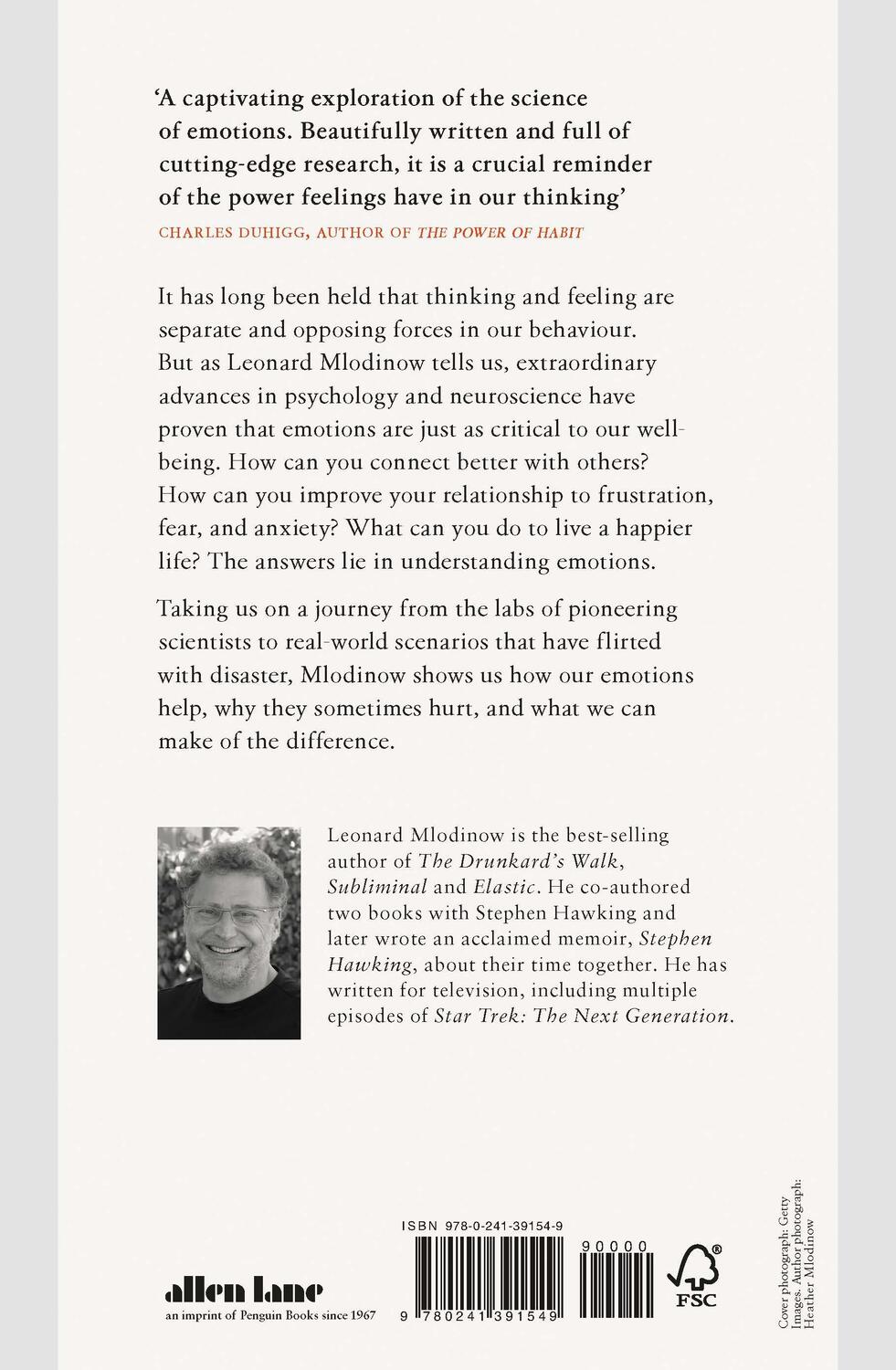 Rückseite: 9780241391549 | Emotional | The New Thinking About Feelings | Leonard Mlodinow | Buch