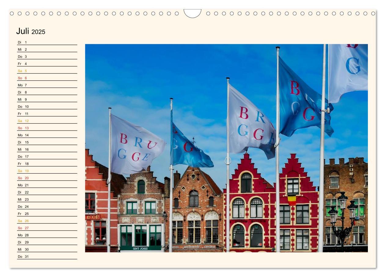 Bild: 9783435499502 | Brügge - Venedig des Nordens (Wandkalender 2025 DIN A3 quer),...