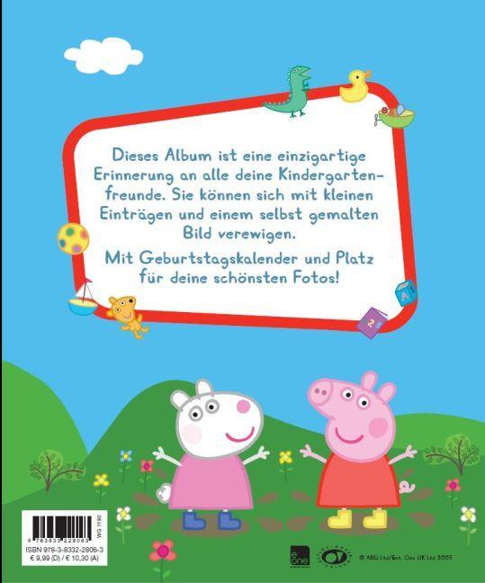 Rückseite: 9783833228063 | Peppa Kindergartenfreundebuch | Meine Kindergartenfreunde | Panini