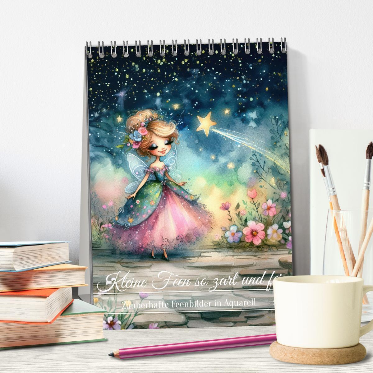 Bild: 9783457157237 | Kleine Feen so zart und fein (Tischkalender 2025 DIN A5 hoch),...