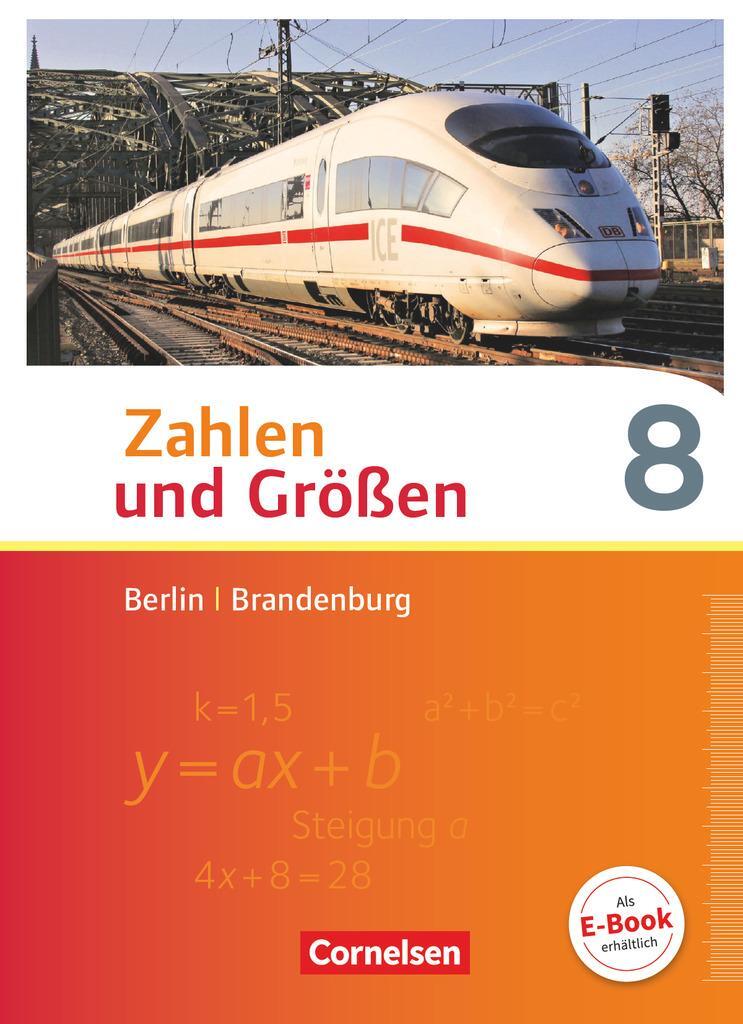Cover: 9783060085408 | Zahlen und Größen 8. Schuljahr - Berlin und Brandenburg - Schülerbuch