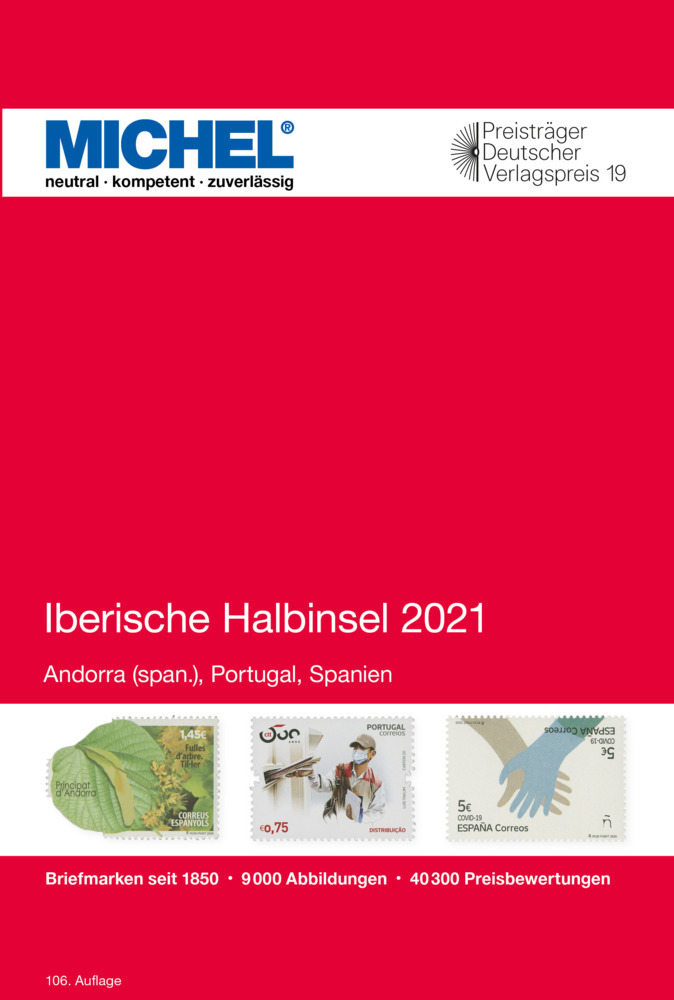 Cover: 9783954023547 | Iberische Halbinsel 2021 | Europa Teil 4 | Michel | Buch | 800 S.