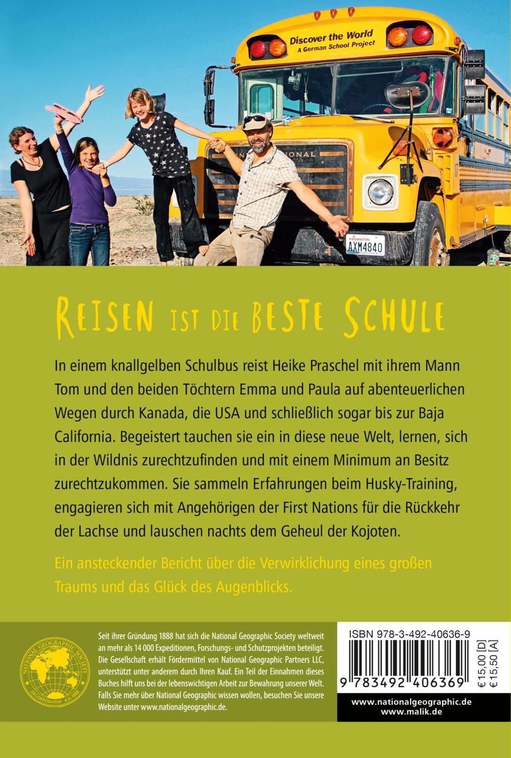 Rückseite: 9783492406369 | Mit dem Schulbus in die Wildnis | Heike Praschel | Taschenbuch | 2020