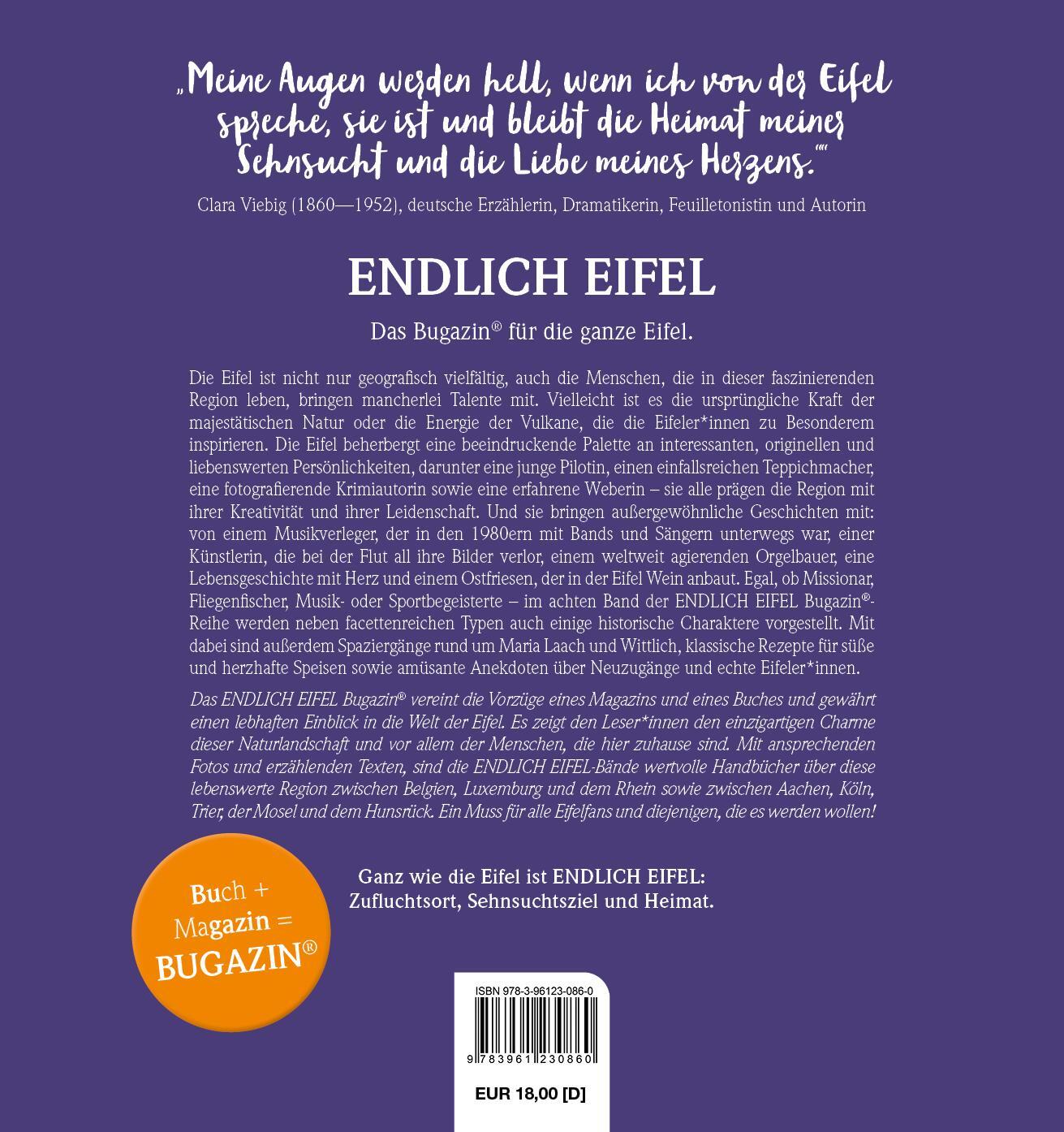 Rückseite: 9783961230860 | ENDLICH EIFEL - Band 8 | Menschen der Eifel | Stephan Falk (u. a.)