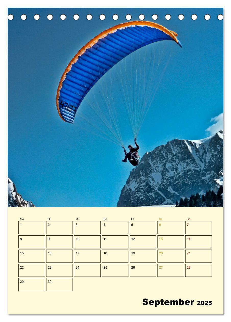 Bild: 9783435902965 | Paragliding - extrem aufregend (Tischkalender 2025 DIN A5 hoch),...