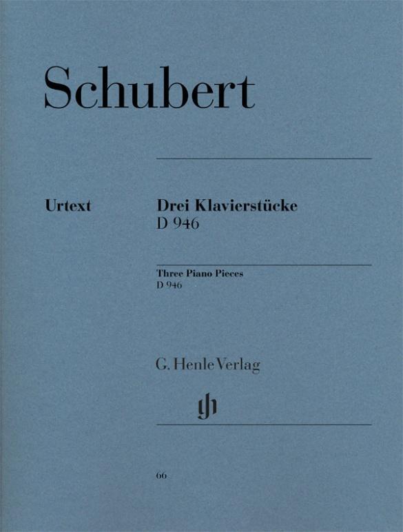 Cover: 9790201800660 | Schubert, Franz - 3 Klavierstücke (Impromptus) op. post. D 946 | Buch