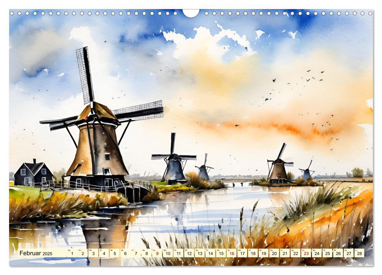 Bild: 9783457180808 | Zauberhafte Niederlande (Wandkalender 2025 DIN A3 quer), CALVENDO...