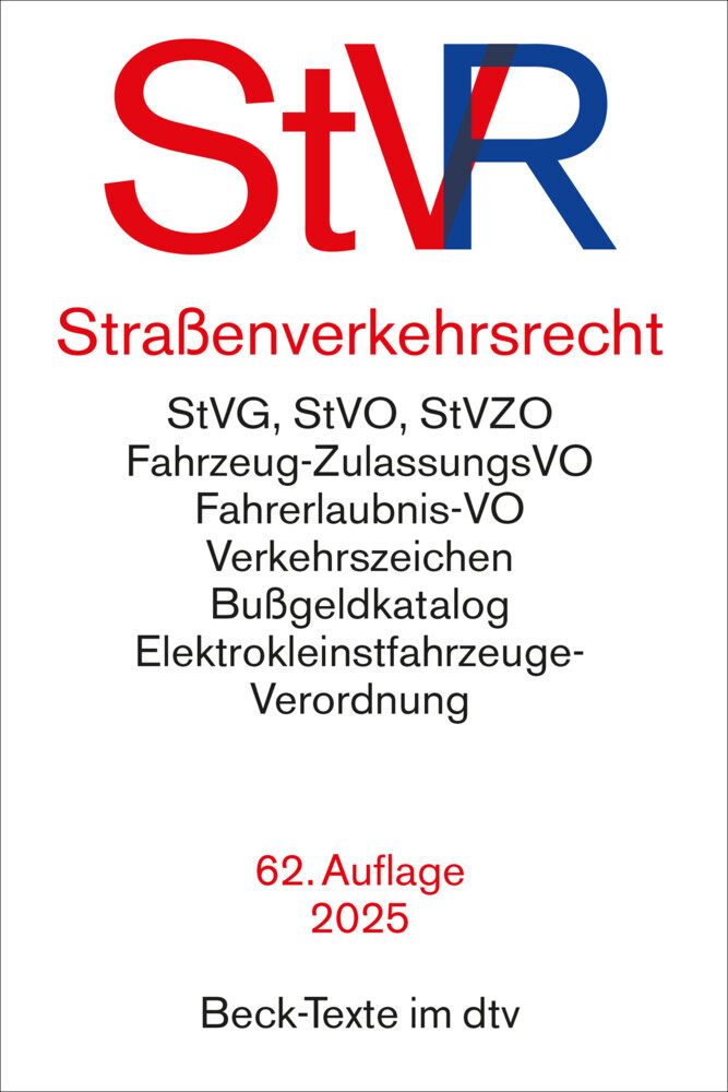 Cover: 9783423532808 | Straßenverkehrsrecht | Taschenbuch | 945 S. | Deutsch | 2024 | DTV