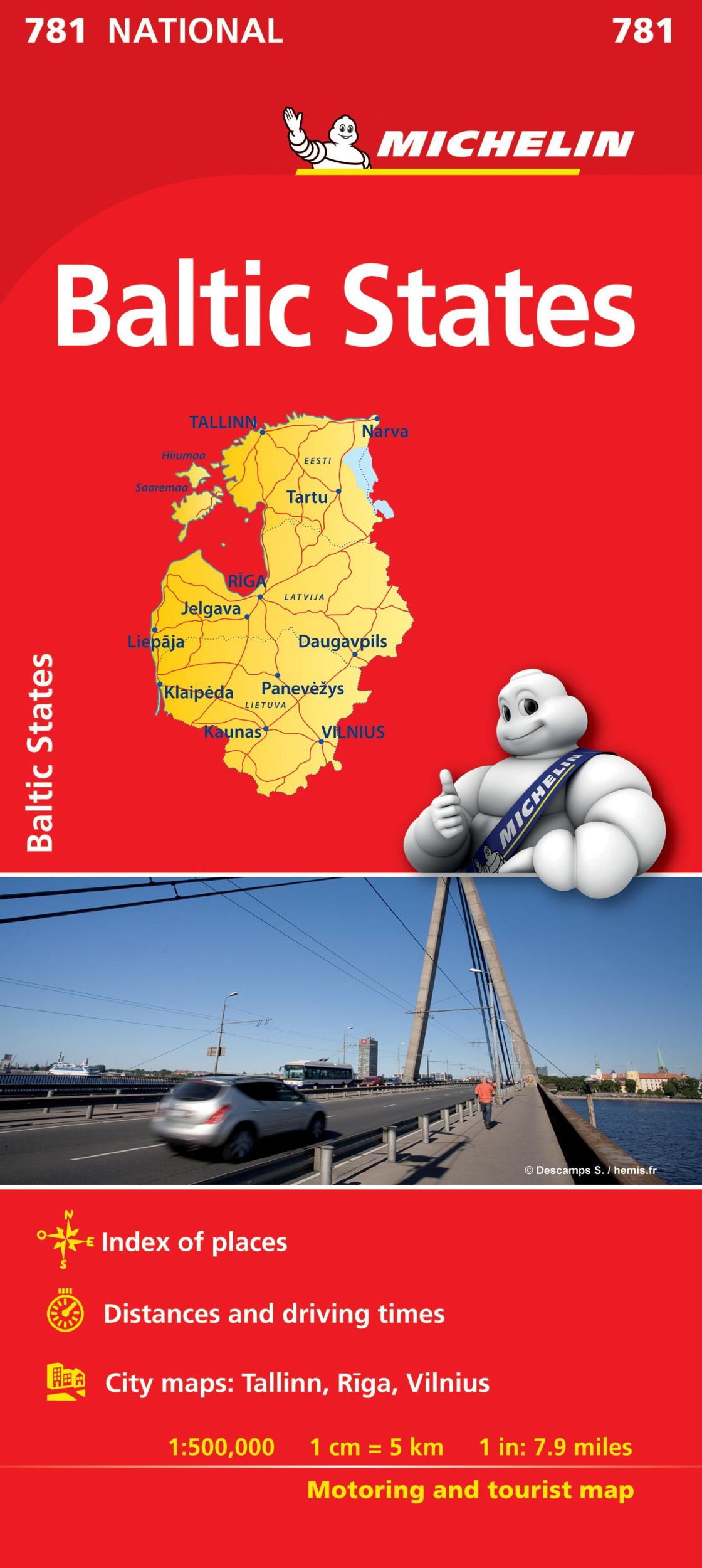 Cover: 9782067173828 | Baltic States - Michelin National Map 781 | Map | Michelin | Englisch