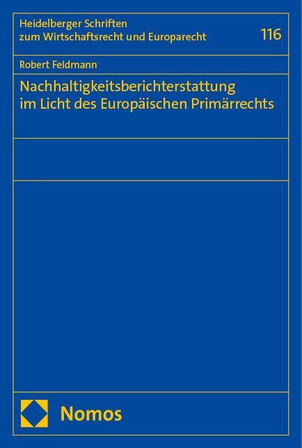 Cover: 9783756016297 | Nachhaltigkeitsberichterstattung im Licht des Europäischen...