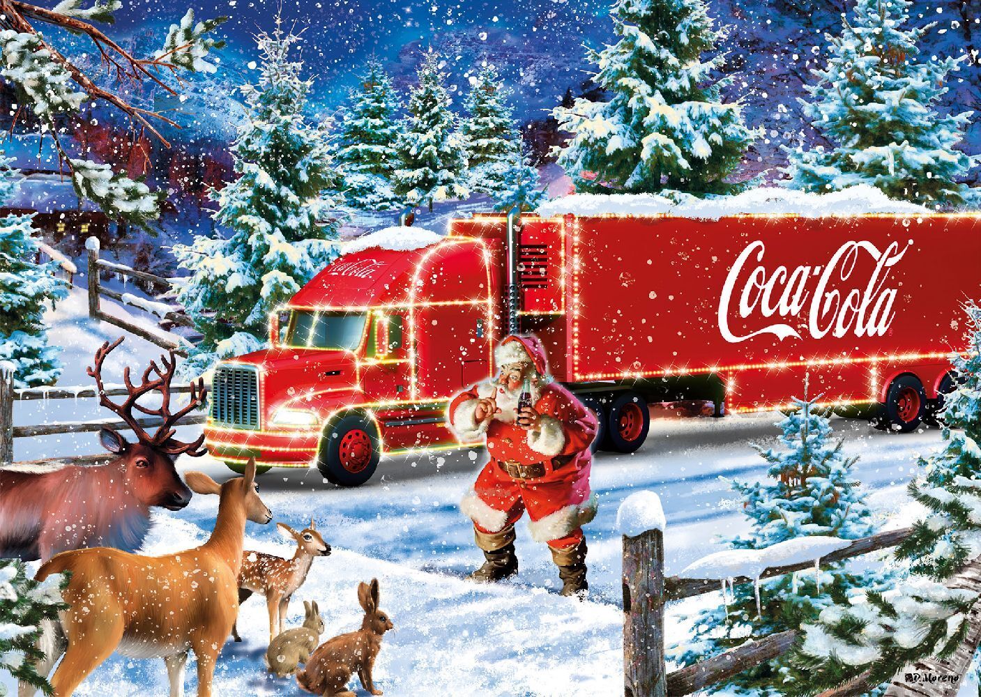 Bild: 4001504575984 | Coca Cola Christmas-Truck | Puzzle Coca Cola 1.000 Teile | Spiel