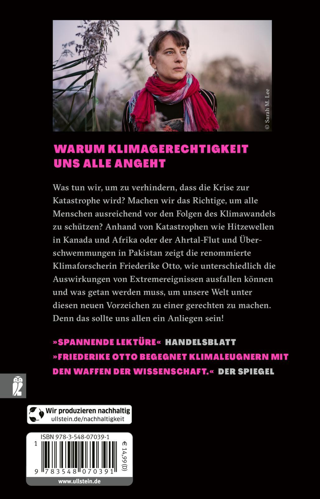 Rückseite: 9783548070391 | Klimaungerechtigkeit | Friederike Otto | Taschenbuch | 336 S. | 2025