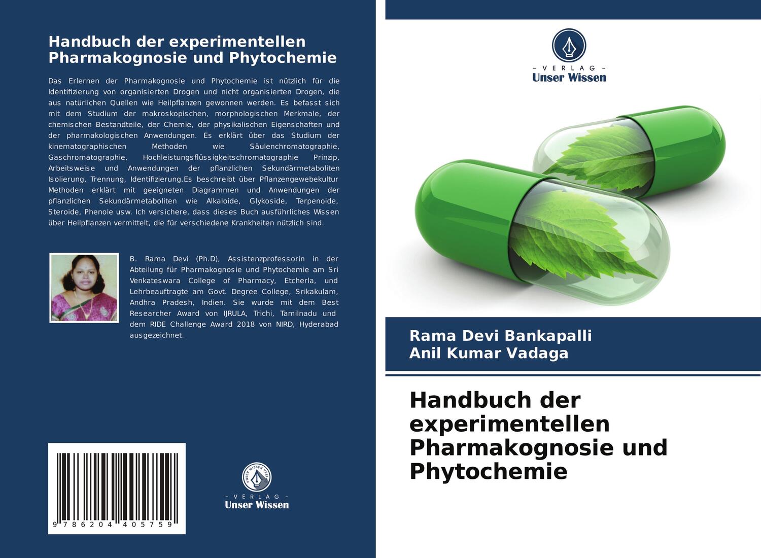 Cover: 9786204405759 | Handbuch der experimentellen Pharmakognosie und Phytochemie | Buch