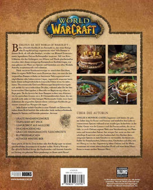 Rückseite: 9783833233753 | World of Warcraft: Das offizielle Kochbuch | Chelsea Monroe-Cassel