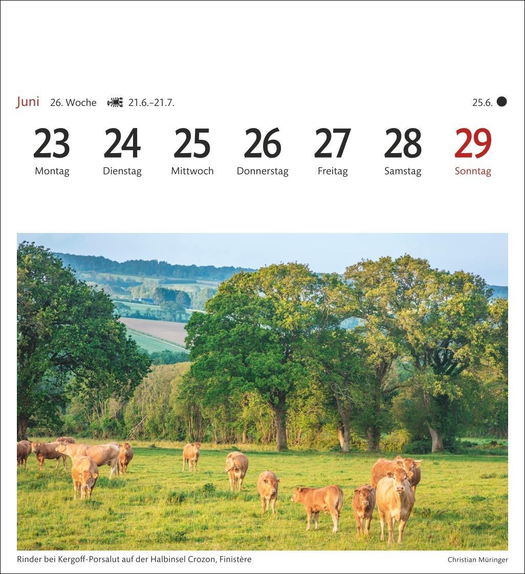 Bild: 9783840034794 | Bretagne &amp; Normandie Sehnsuchtskalender 2025 - Wochenkalender mit...