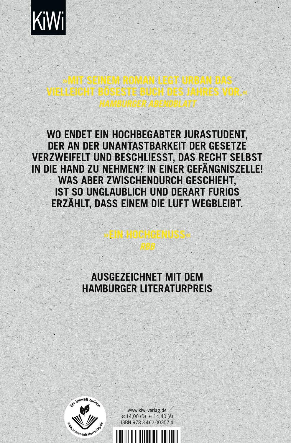 Rückseite: 9783462003574 | Wie alles begann und wer dabei umkam | Roman | Simon Urban | Buch