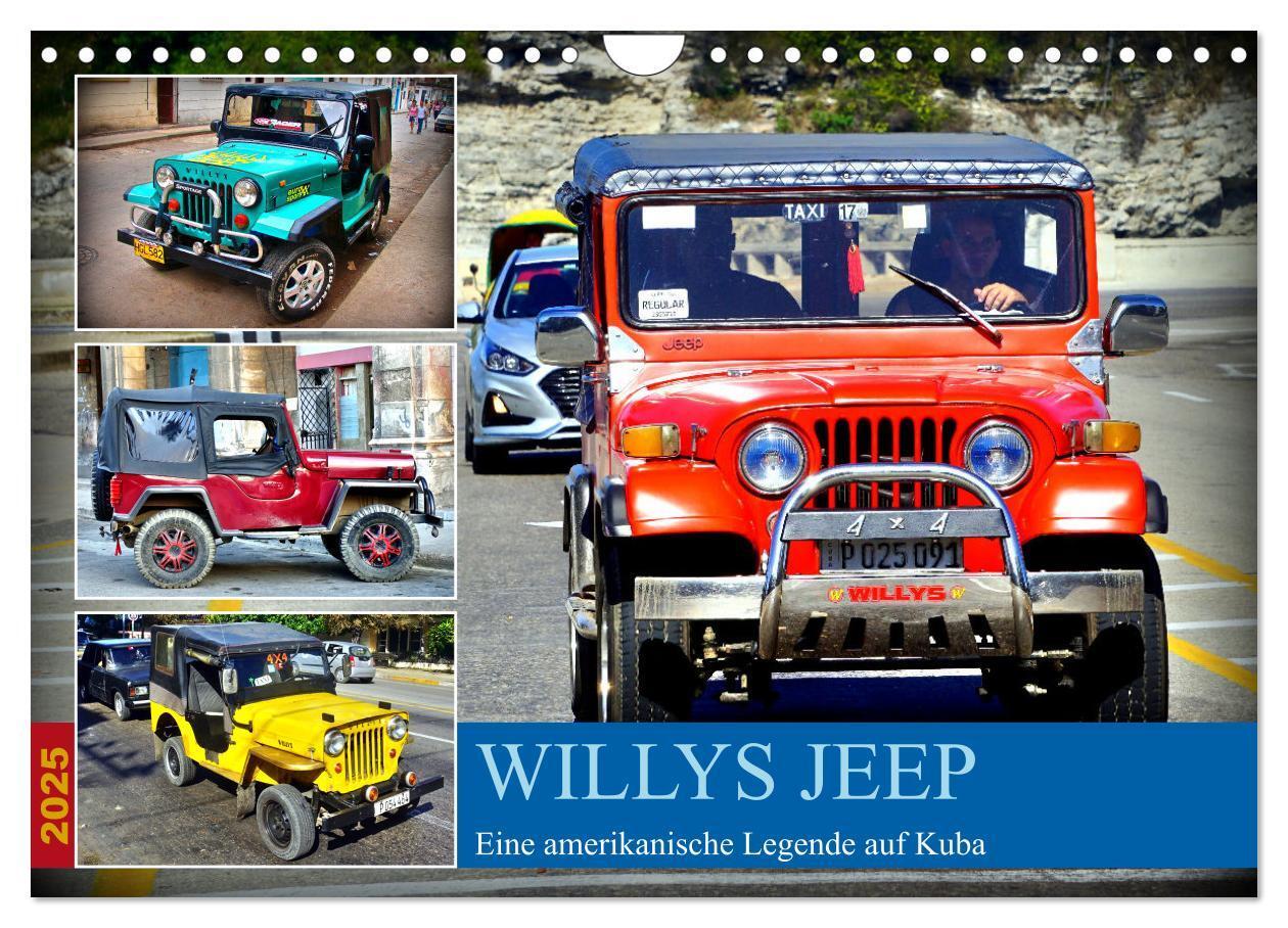 Cover: 9783383785085 | Willys Jeep - Eine amerikanische Legende auf Kuba (Wandkalender...