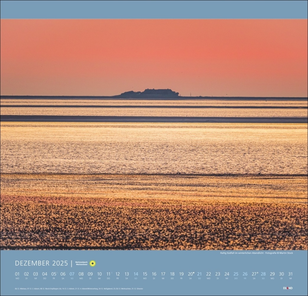 Bild: 9783964023124 | Nationalpark Wattenmeer Edition Kalender 2025 - Martin Stock | Stock