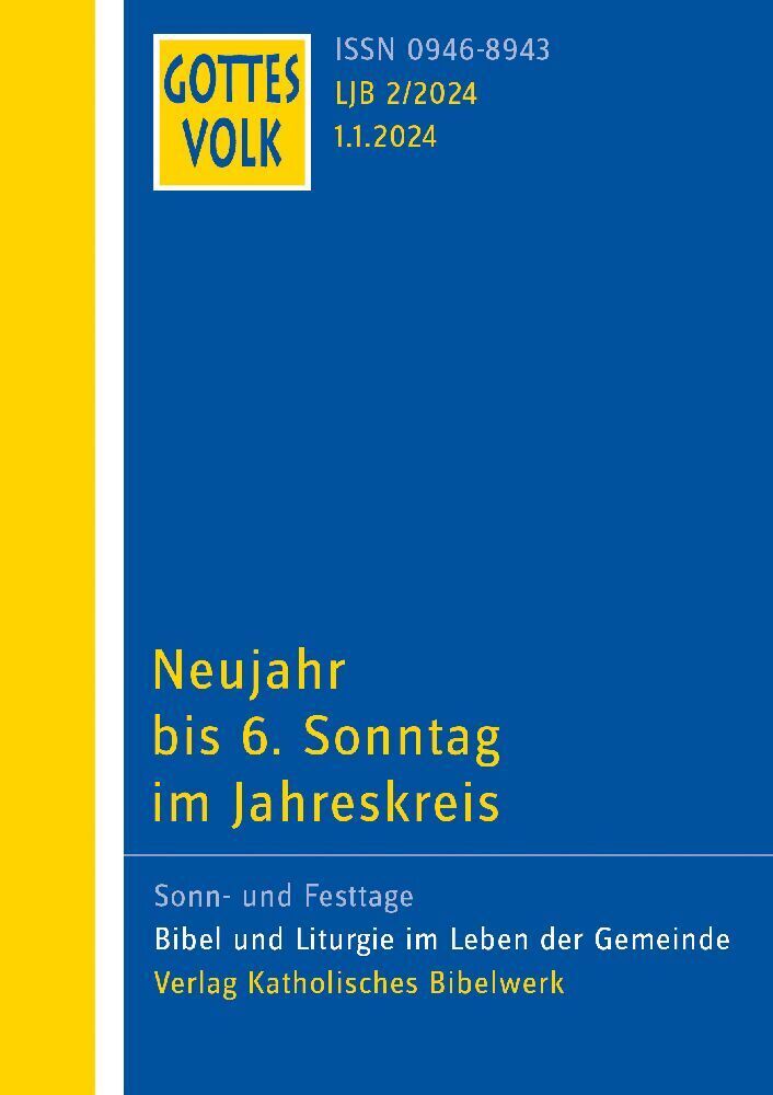 Cover: 9783460268227 | Gottes Volk LJ B2/2024 | Neujahr bis 6. Sonntag im Jahreskreis | Buch