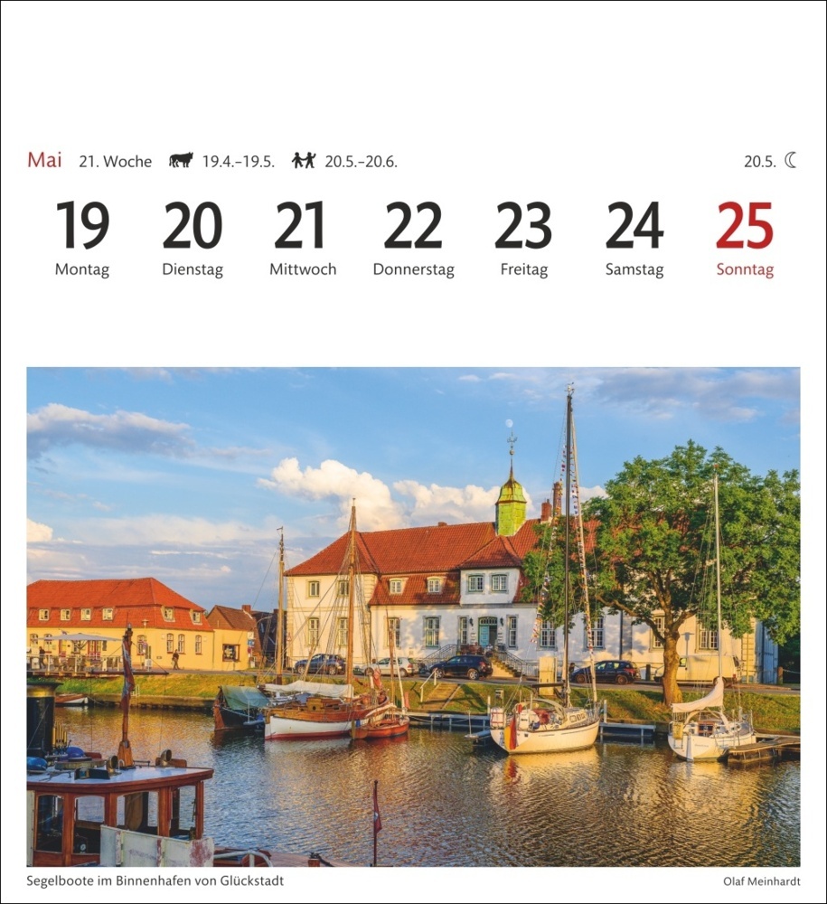 Bild: 9783840033902 | Nordseeküste Sehnsuchtskalender 2025 - Wochenkalender mit 53...