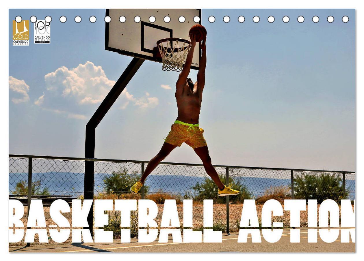 Cover: 9783675690363 | Basketball Action (Tischkalender 2024 DIN A5 quer), CALVENDO...