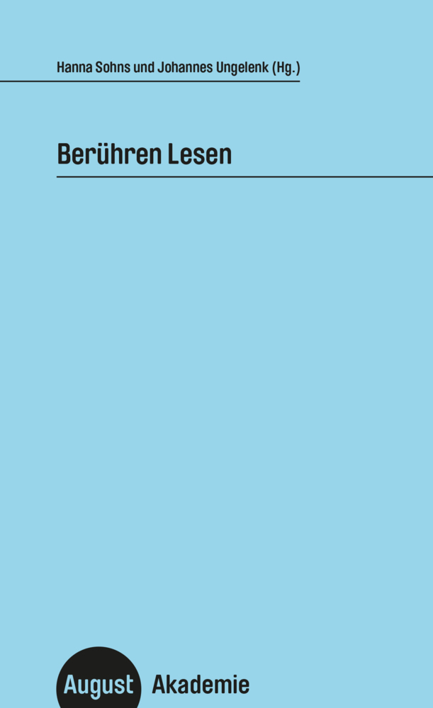 Cover: 9783941360846 | Berühren Lesen | Hanna Sohns (u. a.) | Taschenbuch | 248 S. | Deutsch