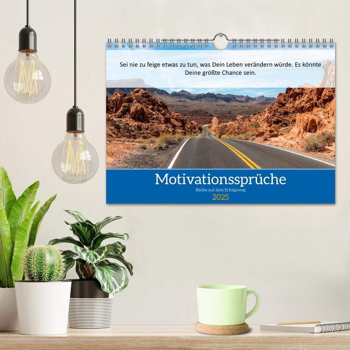 Bild: 9783435020232 | Motivationssprüche Erfolgsweg (Wandkalender 2025 DIN A4 quer),...