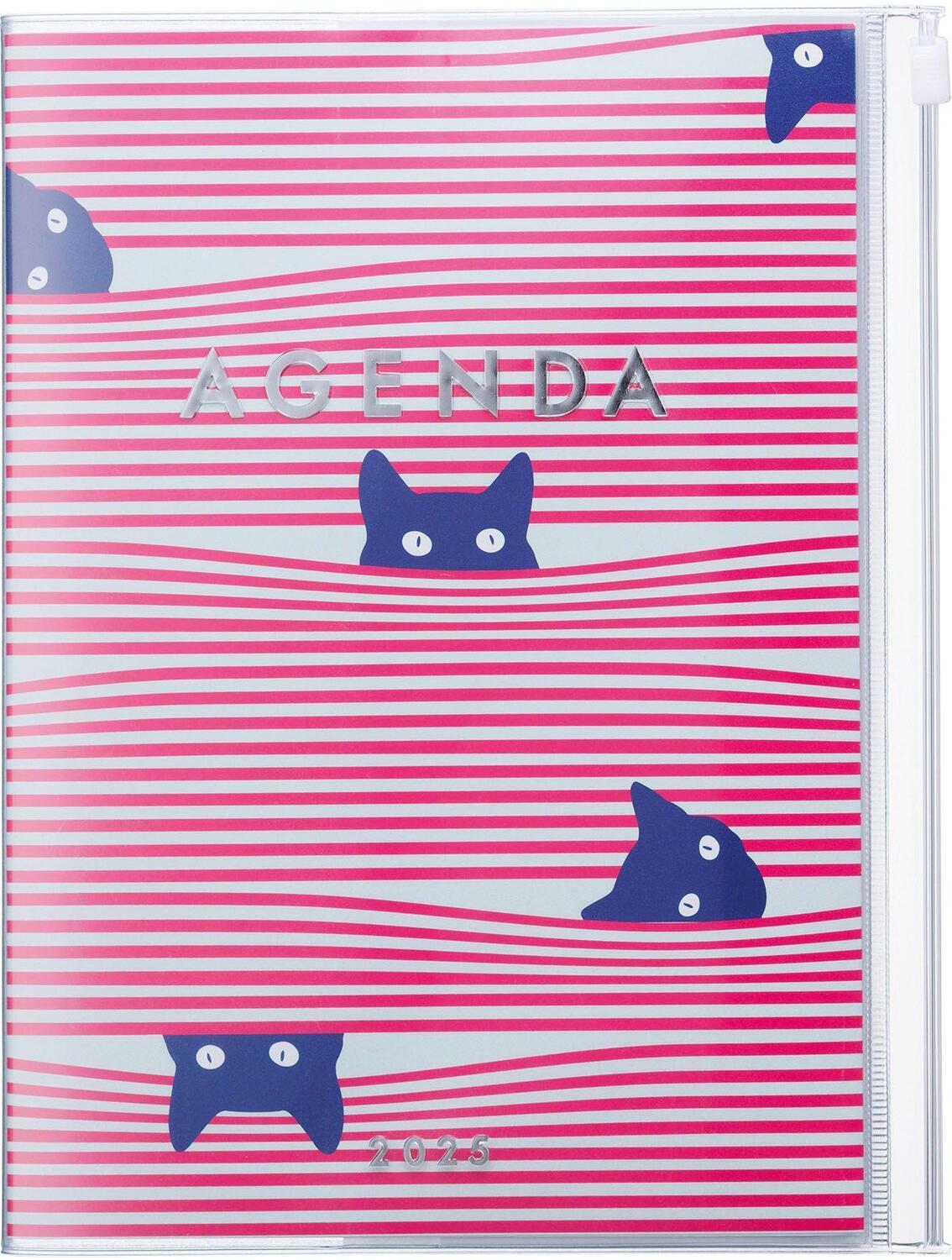 Cover: 4550045127966 | MARK'S 2024/2025 Taschenkalender A5 vertikal, Cats, Pink | MARK'S Inc.