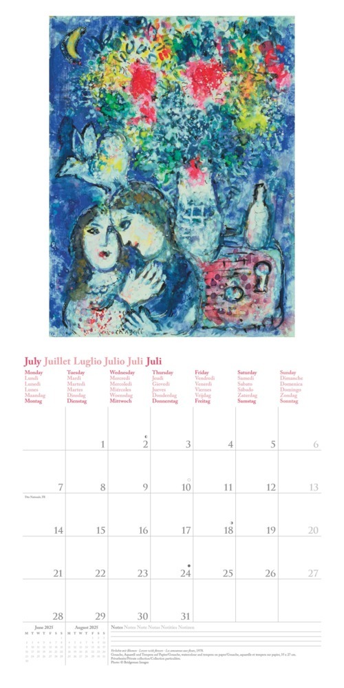 Bild: 4002725994103 | N NEUMANNVERLAGE - Marc Chagall 2025 Broschürenkalender, 30x30cm,...