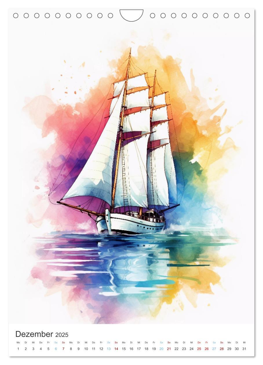 Bild: 9783435853335 | Segeln und Regatta (Wandkalender 2025 DIN A4 hoch), CALVENDO...