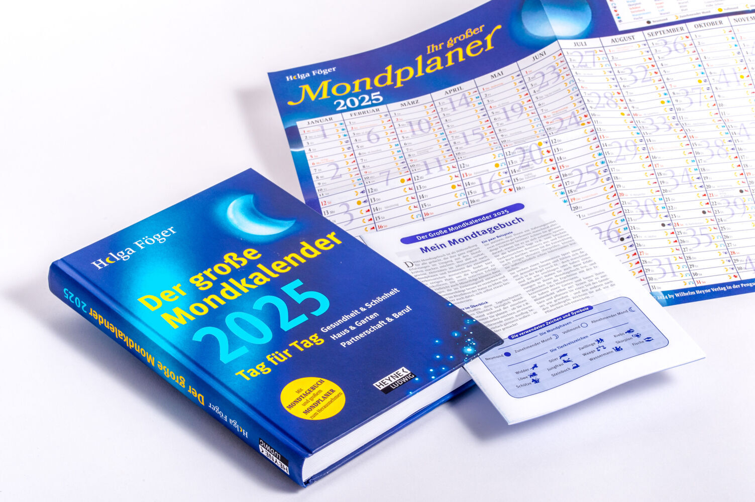 Bild: 9783453239388 | Der große Mondkalender 2025 | Helga Föger | Kalender | 448 S. | 2025