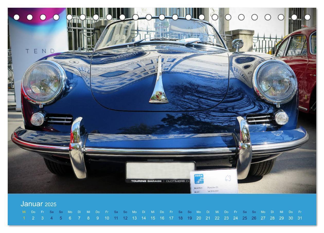 Bild: 9783435133451 | Porsche Classics (Tischkalender 2025 DIN A5 quer), CALVENDO...