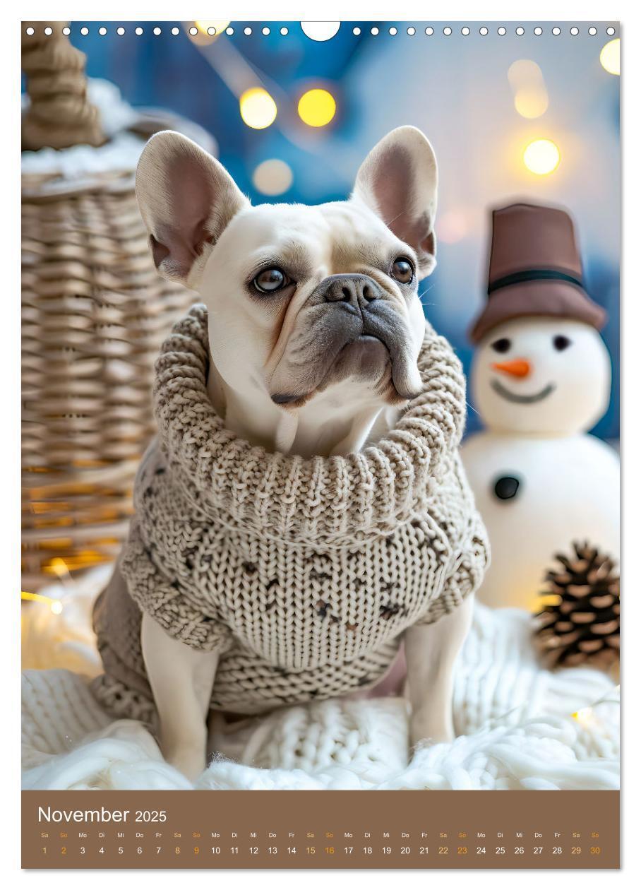 Bild: 9783383770487 | Frenchie Couture - Französische Bulldoggen in Strick-Chic...