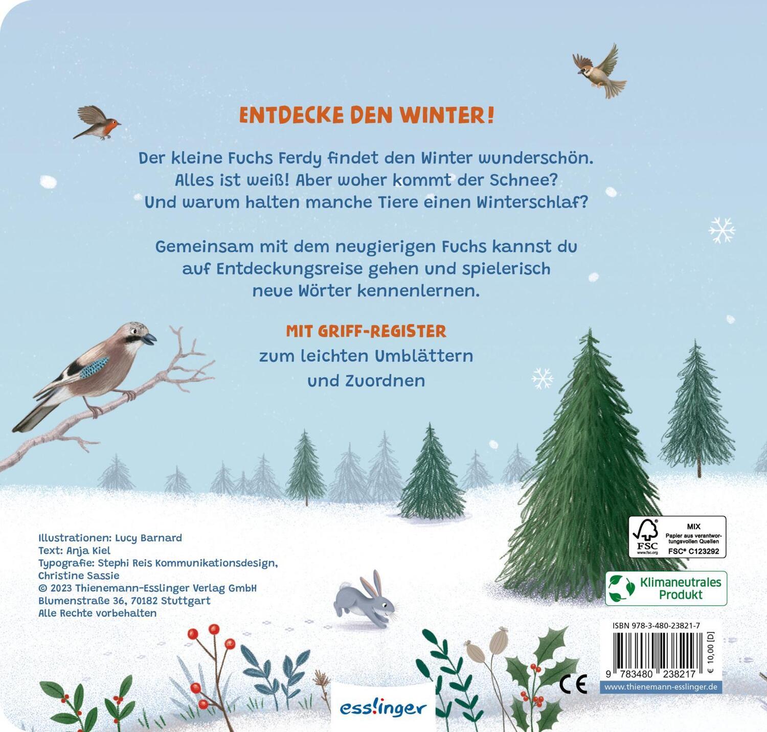 Rückseite: 9783480238217 | Mein erstes Jahreszeitenbuch: Ferdy, der kleine Fuchs | Anja Kiel
