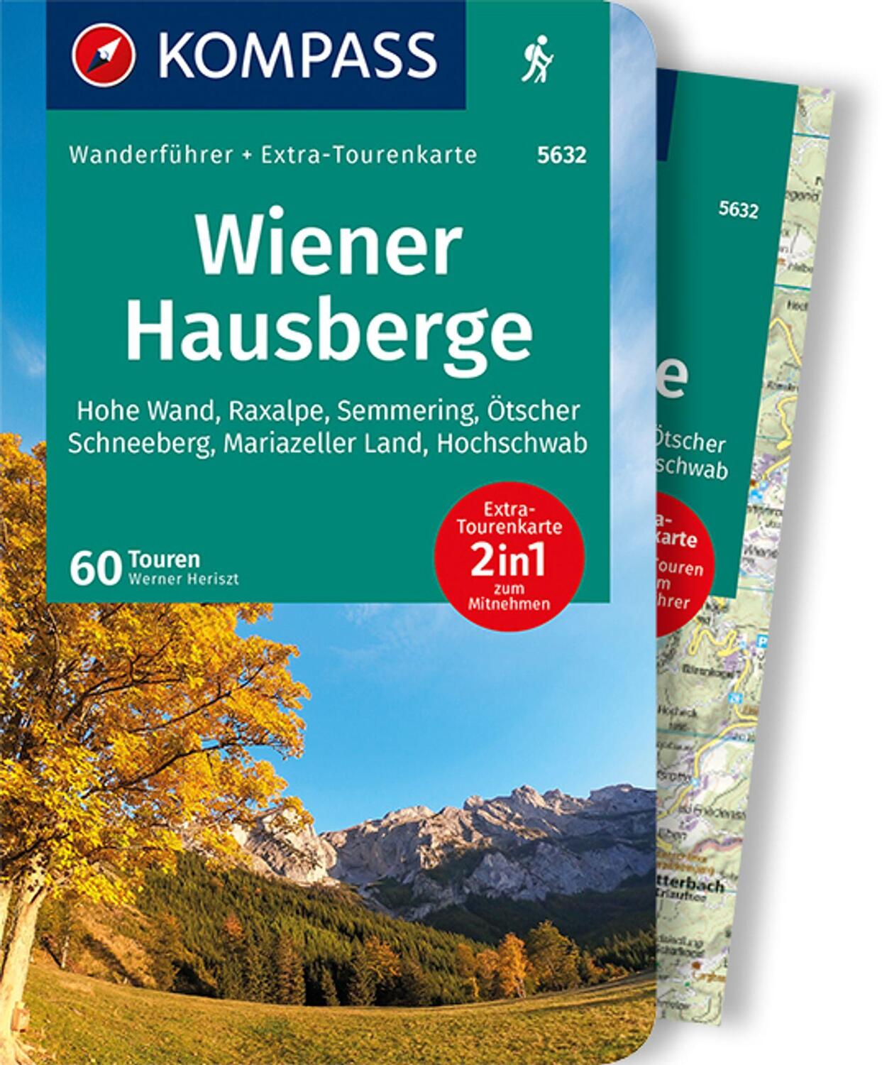 Cover: 9783991211969 | KOMPASS Wanderführer Wiener Hausberge, 60 Touren | Werner Heriszt