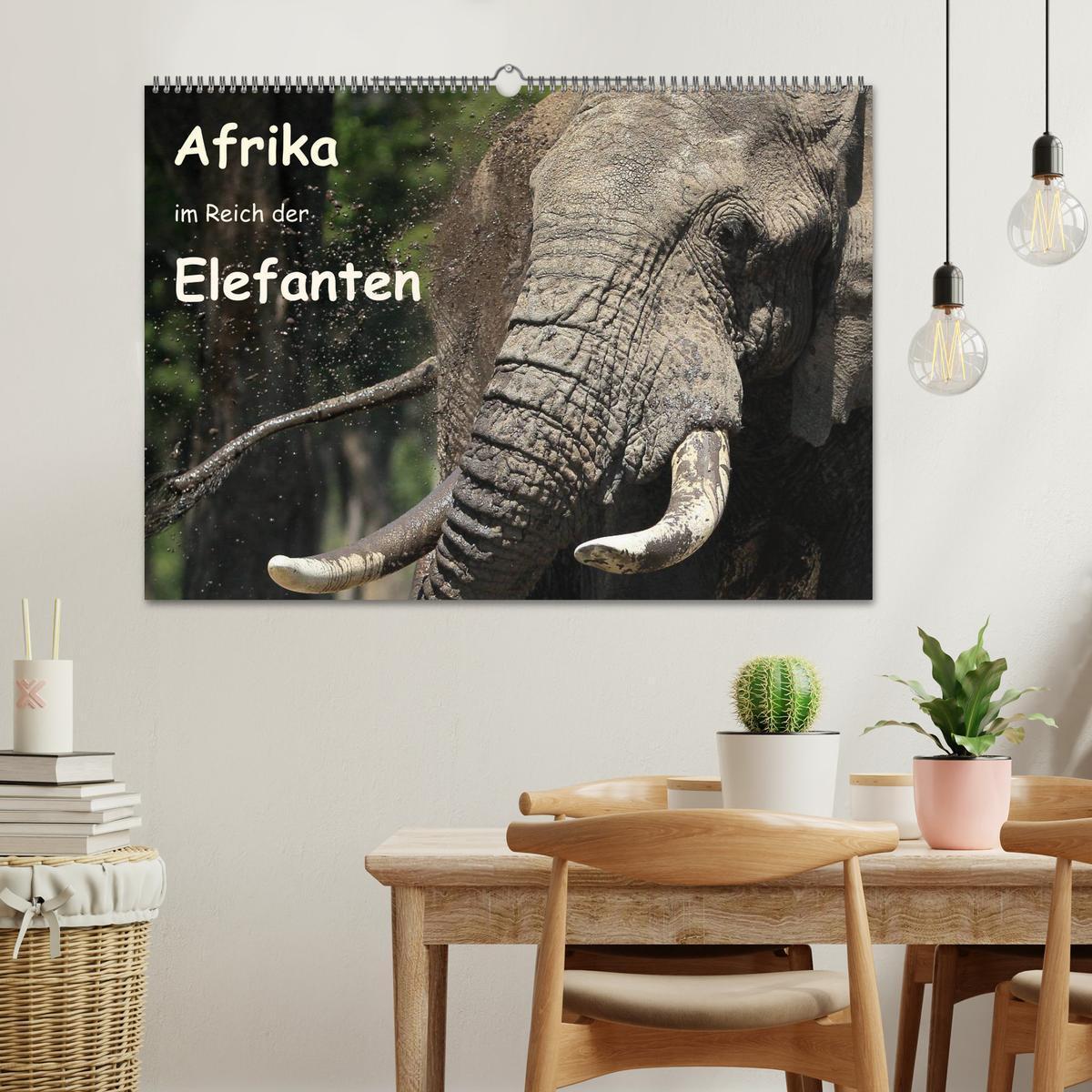 Bild: 9783435477111 | Afrika - im Reich der Elefanten (Wandkalender 2025 DIN A2 quer),...