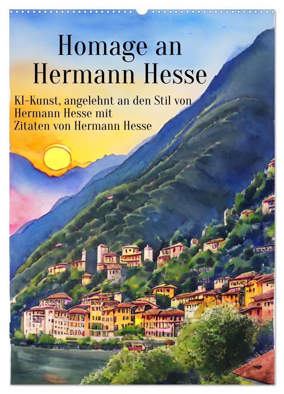 Cover: 9783383692864 | Homage an Hermann Hesse- KI-Kunst angelehnt an den Stil von Hermann...
