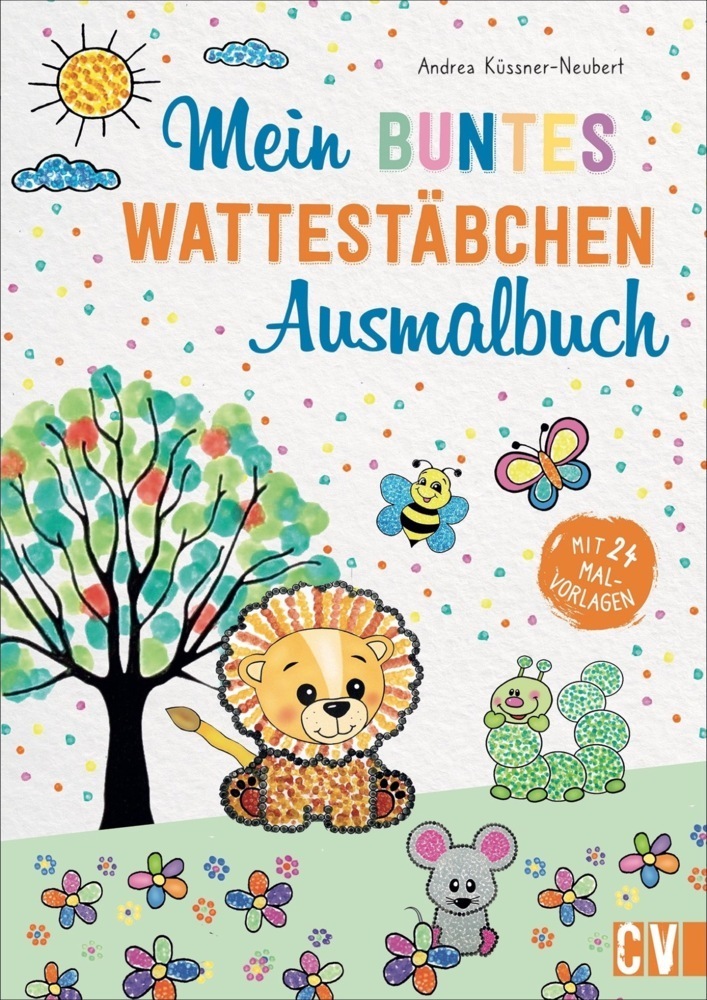Cover: 9783841102492 | Mein buntes Wattestäbchen-Ausmalbuch | Andrea Küssner-Neubert | Buch