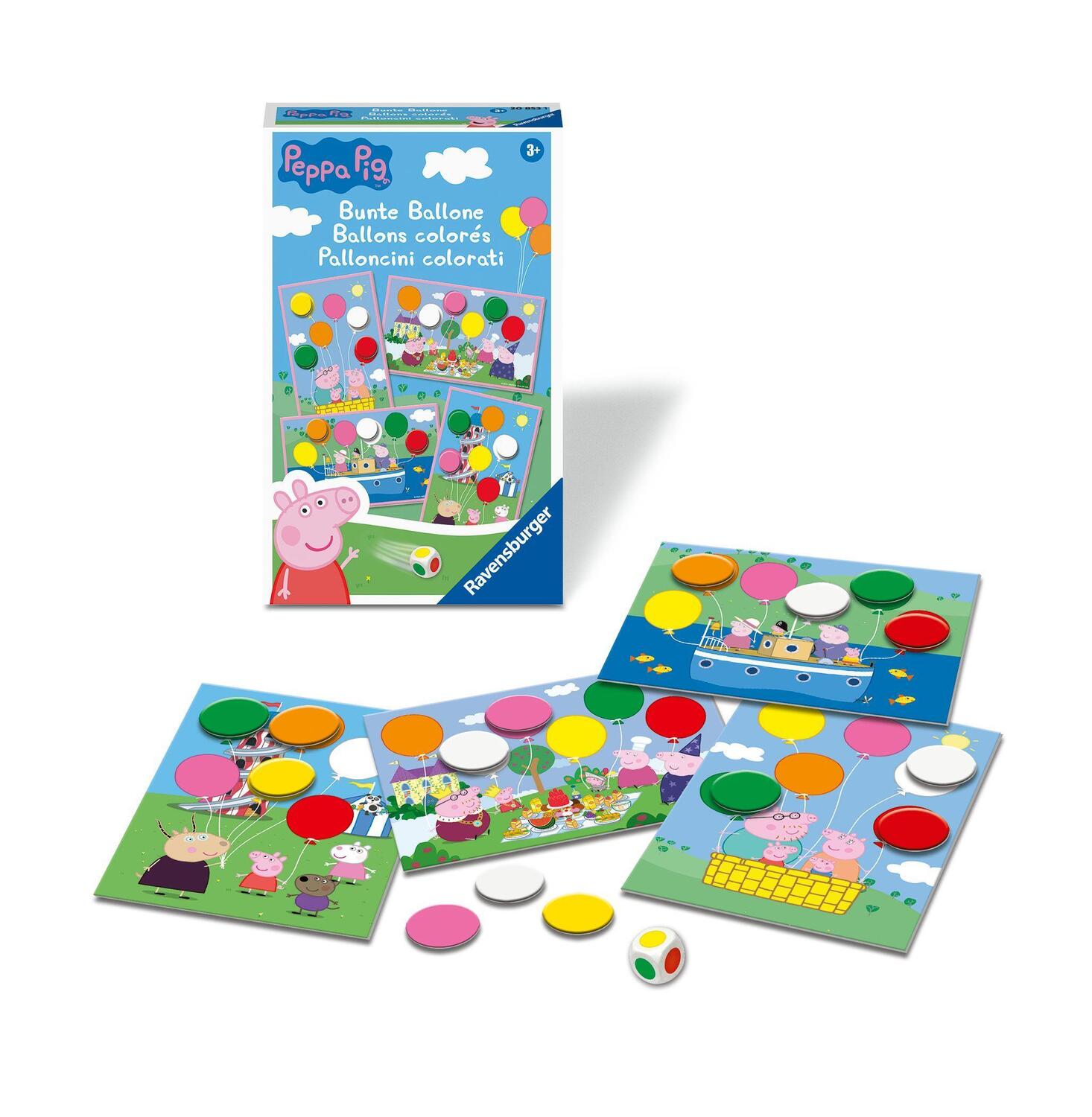 Bild: 4005556208531 | Ravensburger Mitbringspiel - 20853 - Peppa Pig Bunte Ballone -...