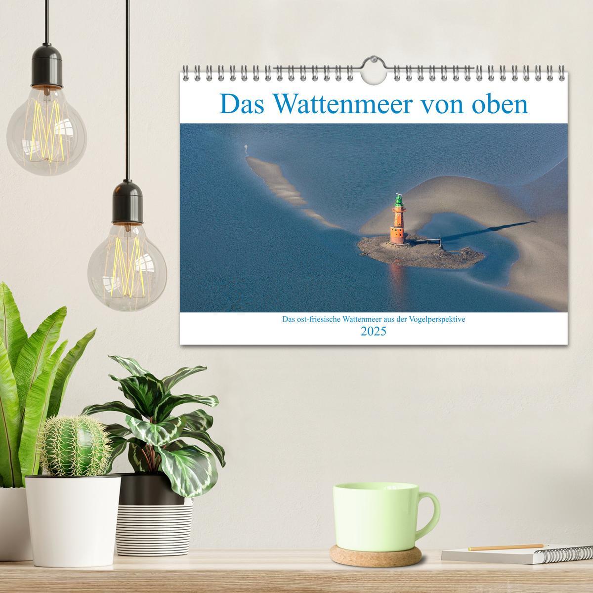 Bild: 9783435432202 | Das Wattenmeer von oben (Wandkalender 2025 DIN A4 quer), CALVENDO...