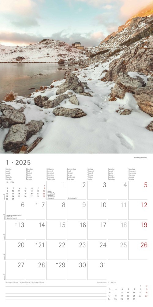 Bild: 4251732340919 | Alpha Edition - Wege 2025 Broschürenkalender, 30x30cm, Wandkalender...