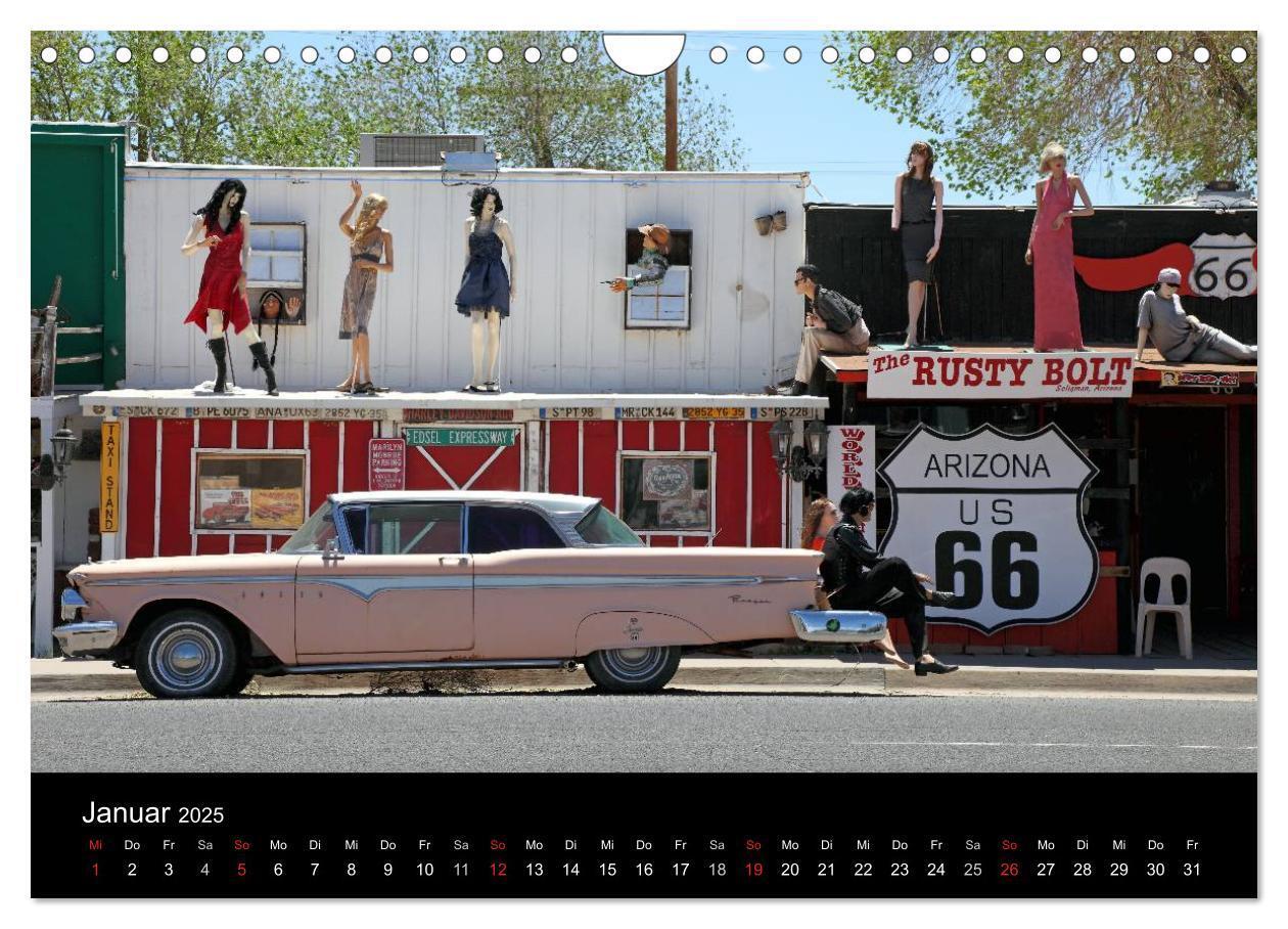 Bild: 9783435791767 | Route 66 im Südwesten (Wandkalender 2025 DIN A4 quer), CALVENDO...